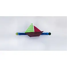 Paper Origami╶◉╴Rakhi { Brown Boat }